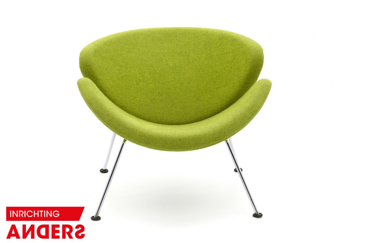 Artifort Orange Slice F437 Fauteuil laag kleur groen Inrichting Anders Nieuwe en Tweedehands Designmeubels