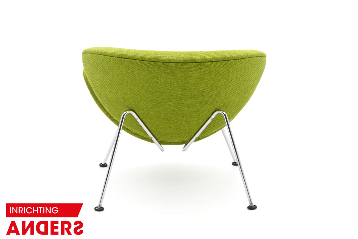 Artifort Orange Slice F437 Fauteuil laag kleur groen Inrichting Anders Nieuwe en Tweedehands Designmeubels