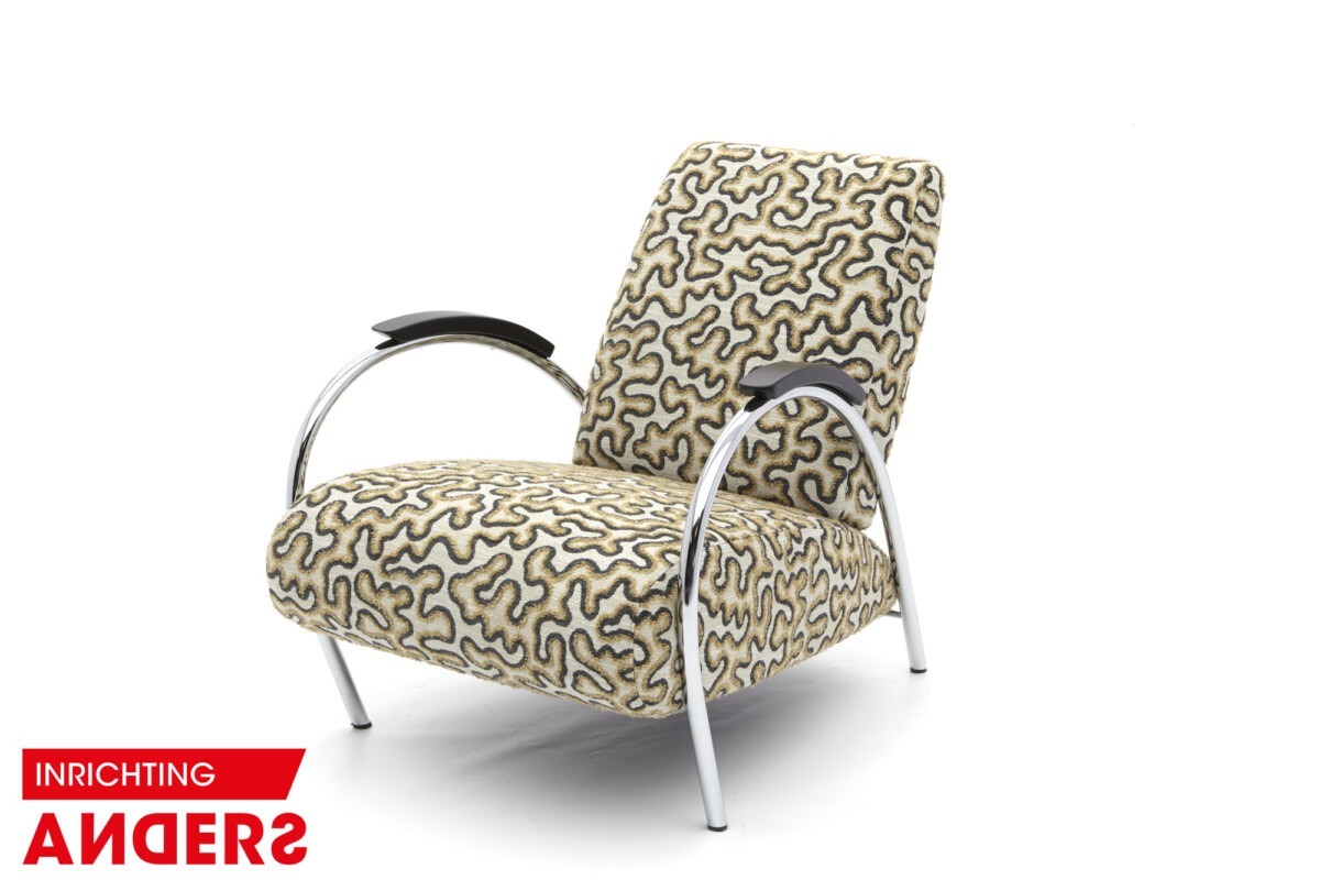 Gelderland 5770 Fauteuil met design meubelstof Inrichting Anders Nieuwe en Tweedehands Designmeubels