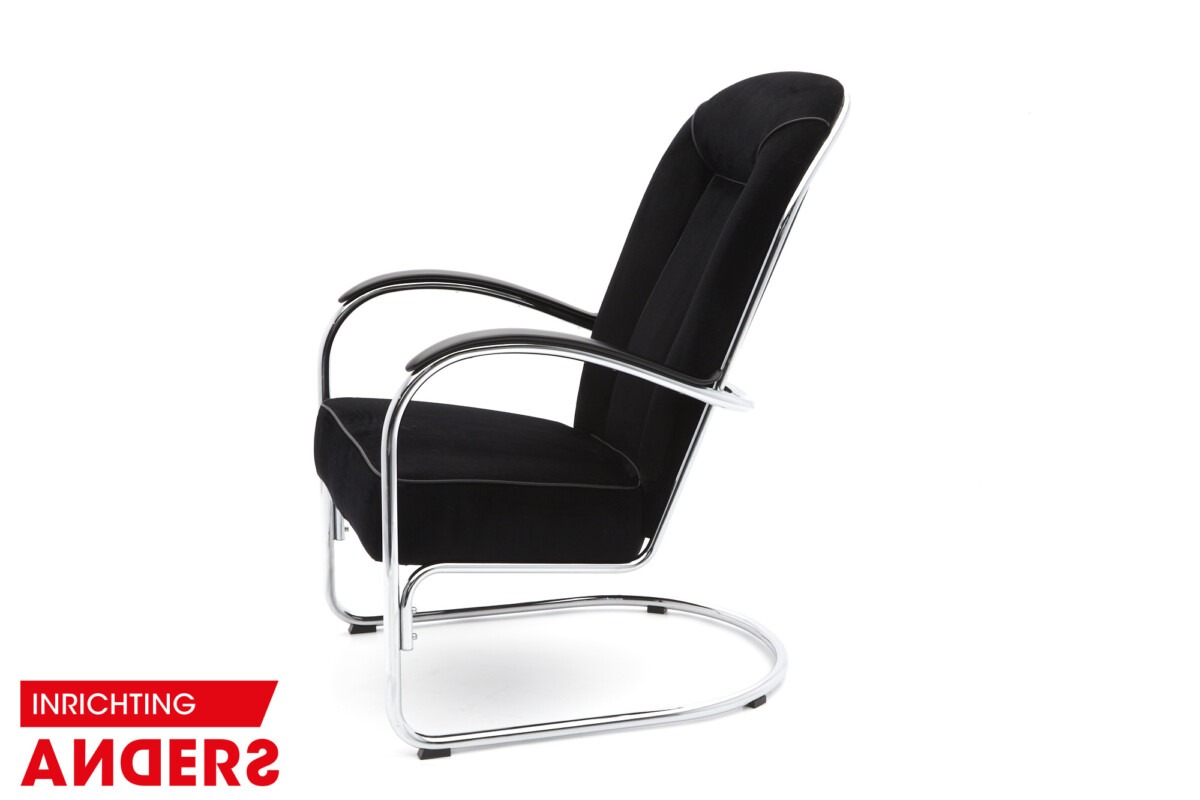 Gispen AA Fauteuil Manchester Zwart Inrichting Anders Nieuwe en Tweedehands Designmeubels