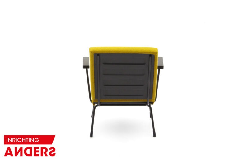 Gispen 1401 Fauteuil van Wim Rietveld voor Gispen, 1950s  Kleur Geel Richwool 18 Inrichting Anders Nieuwe en Tweedehands Designmeubels