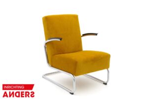 Gispen 405 Fauteuil Slede Manchester 08 Geel