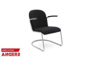 Dutch Orginals Gispen 413 L Fauteuil Sledestoel Kleur Zwart