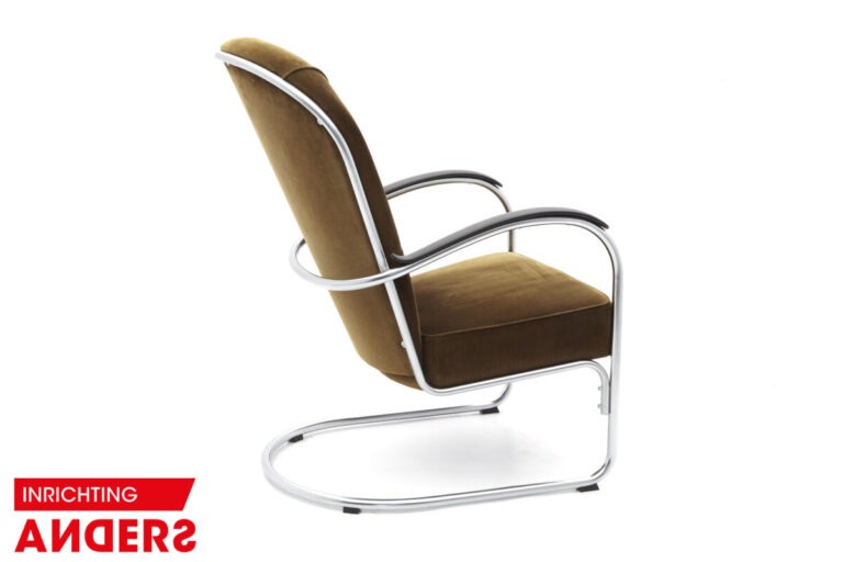 Gispen AA Fauteuil Manchester Bruin Inrichting Anders Nieuwe en Tweedehands Designmeubels