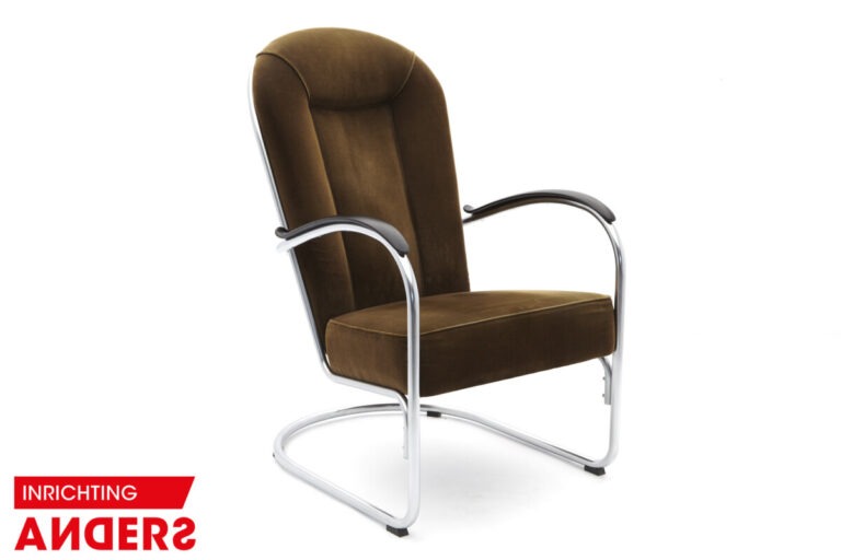 Gispen AA Fauteuil Manchester Bruin Inrichting Anders Nieuwe en Tweedehands Designmeubels