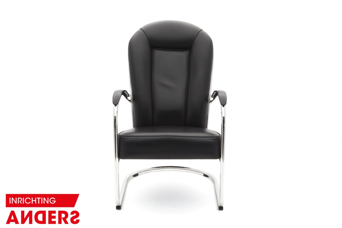 Gispen AA Fauteuil zwart leer Inrichting Anders Nieuwe en Tweedehands Designmeubels