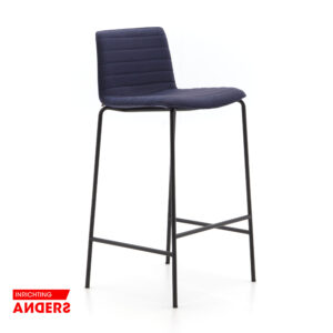 Andreu World Flex Kruk blauwe Stof Inrichting Anders Nieuwe en Tweedehands Designmeubels