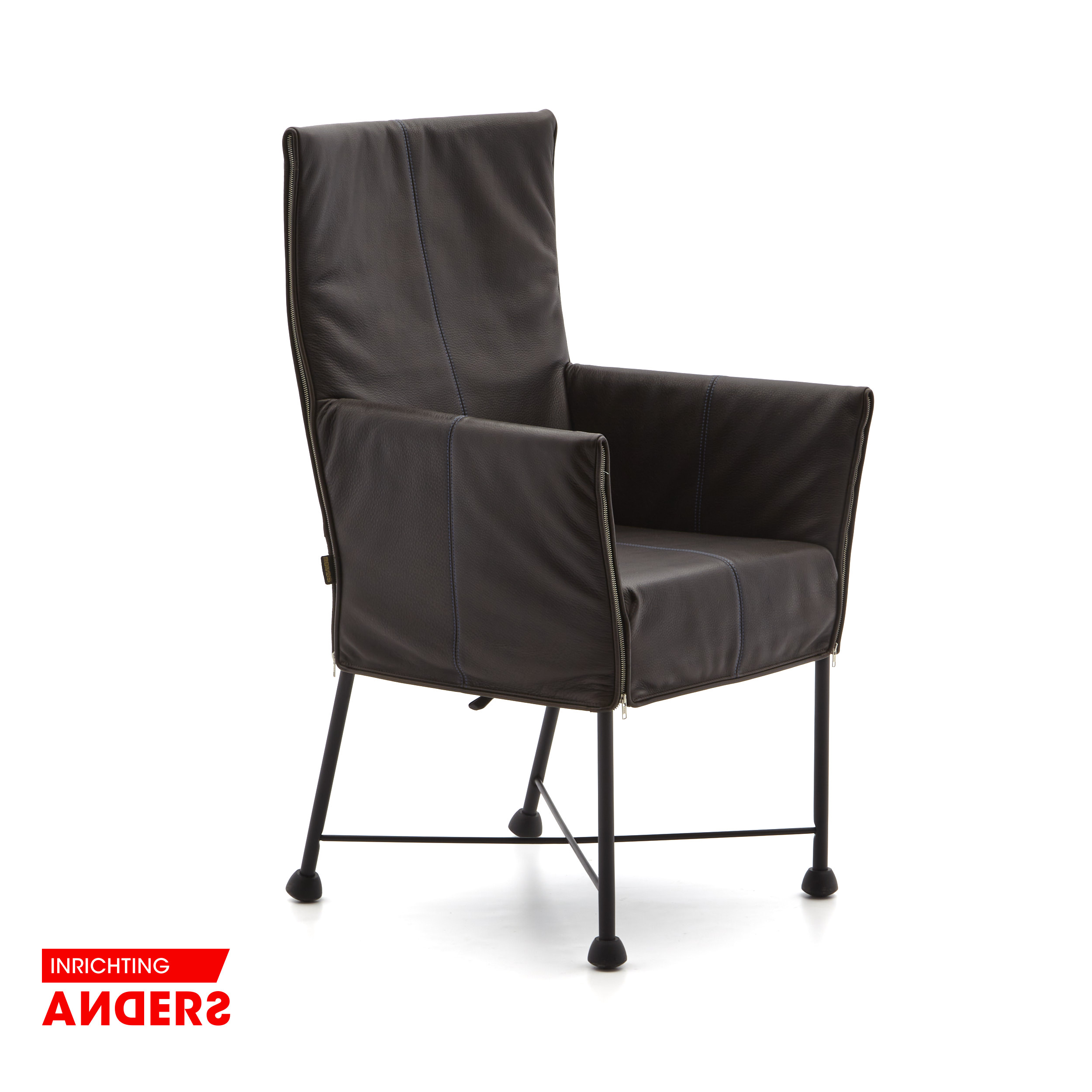 Montis Chaplin Stoel Bruin Leer met verstelbare rug Inrichting Anders Nieuwe en Tweedehands Designmeubels Montis Chaplin Stoel Bruin Leer met verstelbare rug Inrichting Anders Nieuwe en Tweedehands Designmeubels