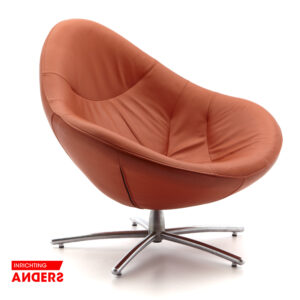 Label Hidde Fauteuil Oranje /Cognac Inrichting Anders Nieuwe en Tweedehands Designmeubels Label Hidde Fauteuil Oranje /Cognac Inrichting Anders Nieuwe en Tweedehands Designmeubels