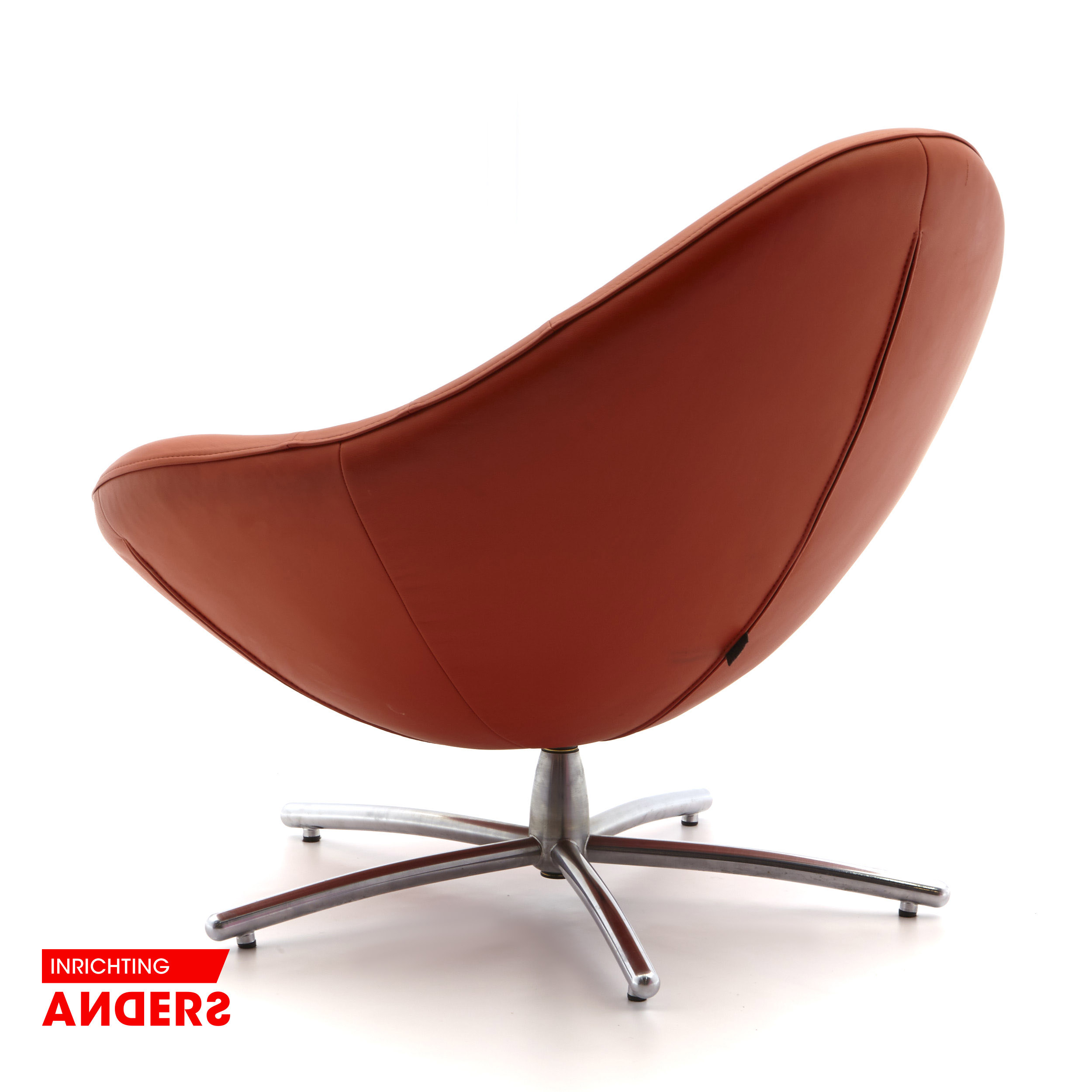 Label Hidde Fauteuil Oranje /Cognac Inrichting Anders Nieuwe en Tweedehands Designmeubels Label Hidde Fauteuil Oranje /Cognac Inrichting Anders Nieuwe en Tweedehands Designmeubels