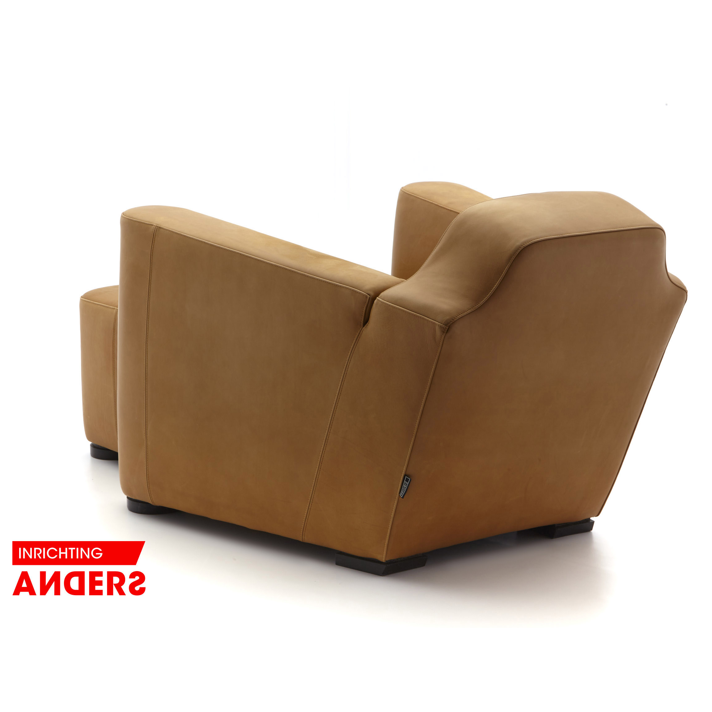 Linteloo Alhambra Fauteuil + Hocker Cognac Leer Inrichting Anders Nieuwe en Tweedehands Designmeubels Linteloo Alhambra Fauteuil + Hocker Cognac Leer Inrichting Anders Nieuwe en Tweedehands Designmeubels
