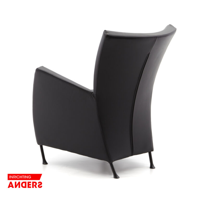 Montis Windy Fauteuil Zwart Leer Inrichting Anders Nieuwe en Tweedehands Designmeubels