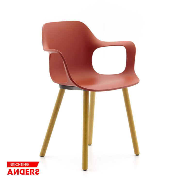 Vitra Hal eetkamerstoel kleur rood Inrichting Anders Nieuwe en Tweedehands Designmeubels