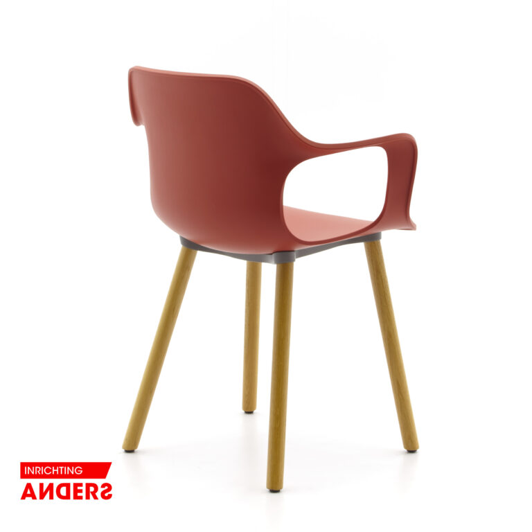Vitra Hal eetkamerstoel kleur rood Inrichting Anders Nieuwe en Tweedehands Designmeubels