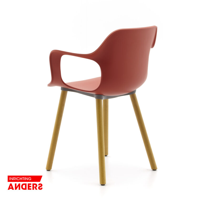 Vitra Hal eetkamerstoel kleur rood Inrichting Anders Nieuwe en Tweedehands Designmeubels