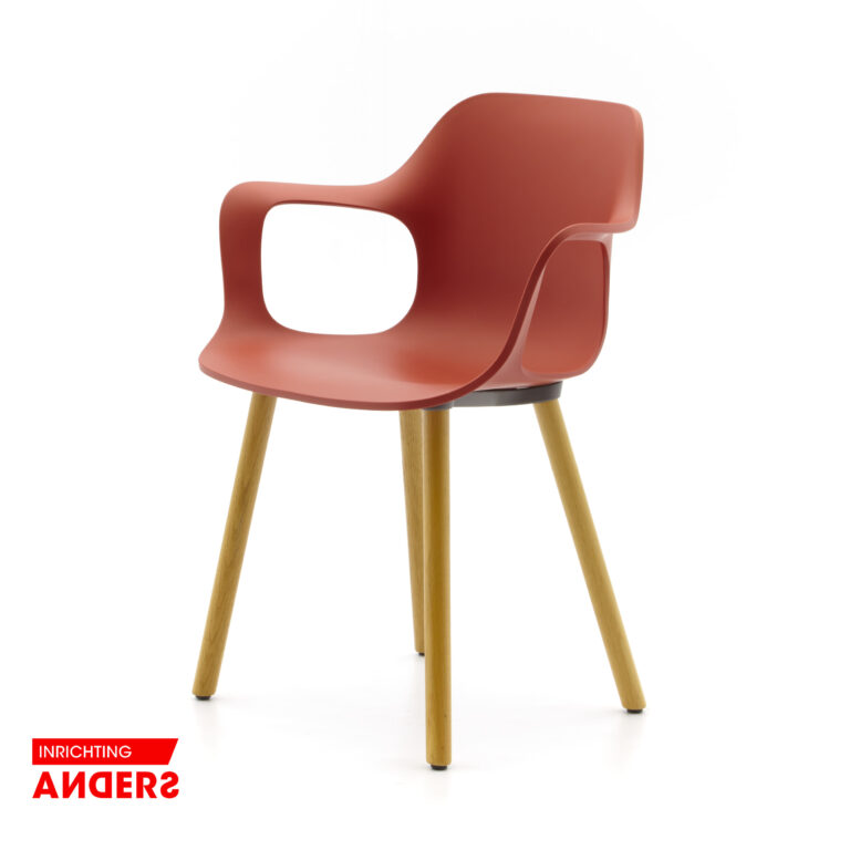 Vitra Hal eetkamerstoel kleur rood Inrichting Anders Nieuwe en Tweedehands Designmeubels