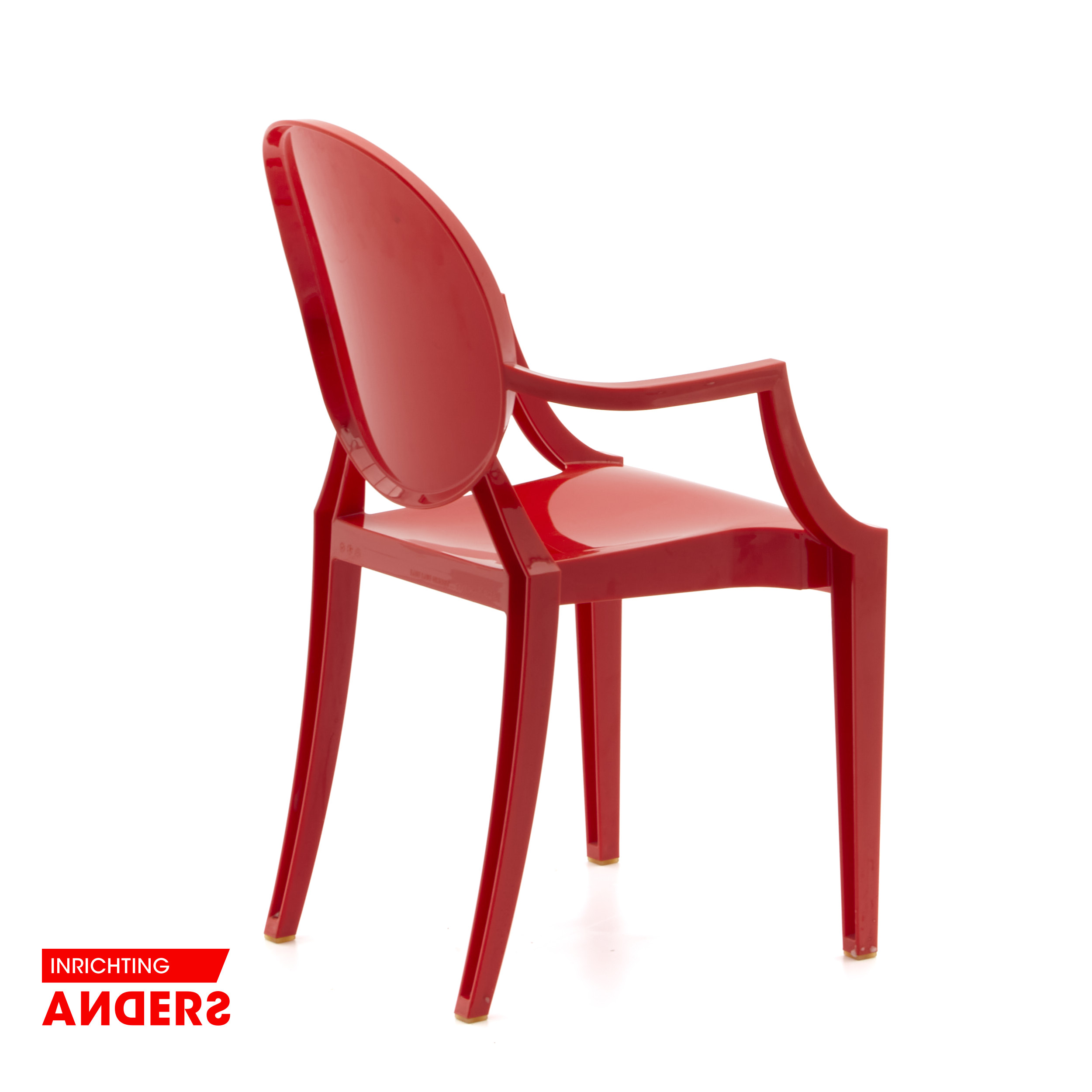 Kartell Lou Lou Ghost Kinderstoel Rood Kunststof Inrichting Anders Nieuwe en Tweedehands Designmeubels