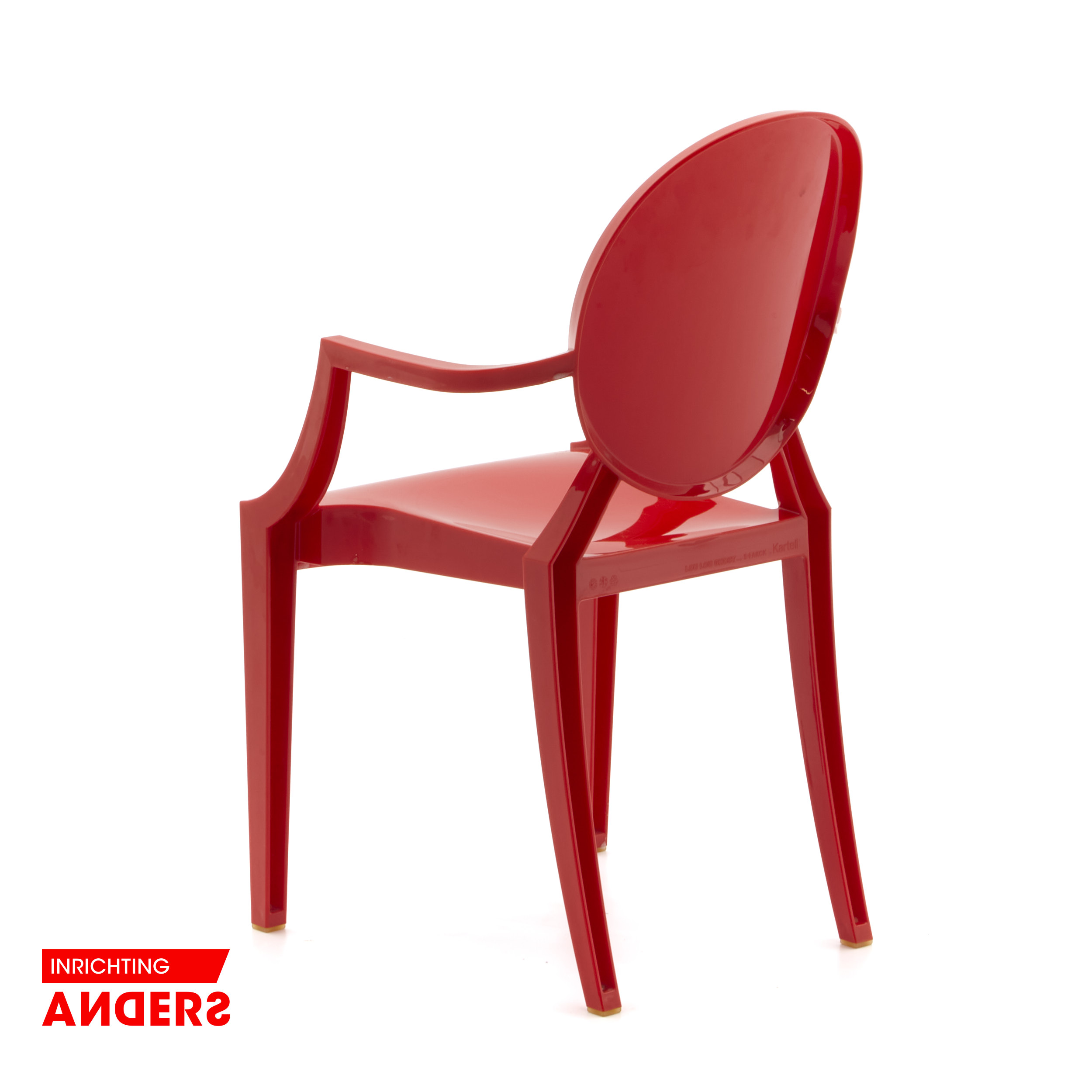 Kartell Lou Lou Ghost Kinderstoel Rood Kunststof Inrichting Anders Nieuwe en Tweedehands Designmeubels