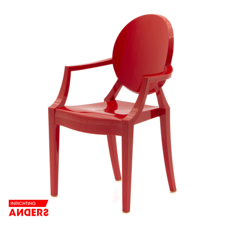 Kartell Lou Lou Ghost Kinderstoel Rood Kunststof Inrichting Anders Nieuwe en Tweedehands Designmeubels