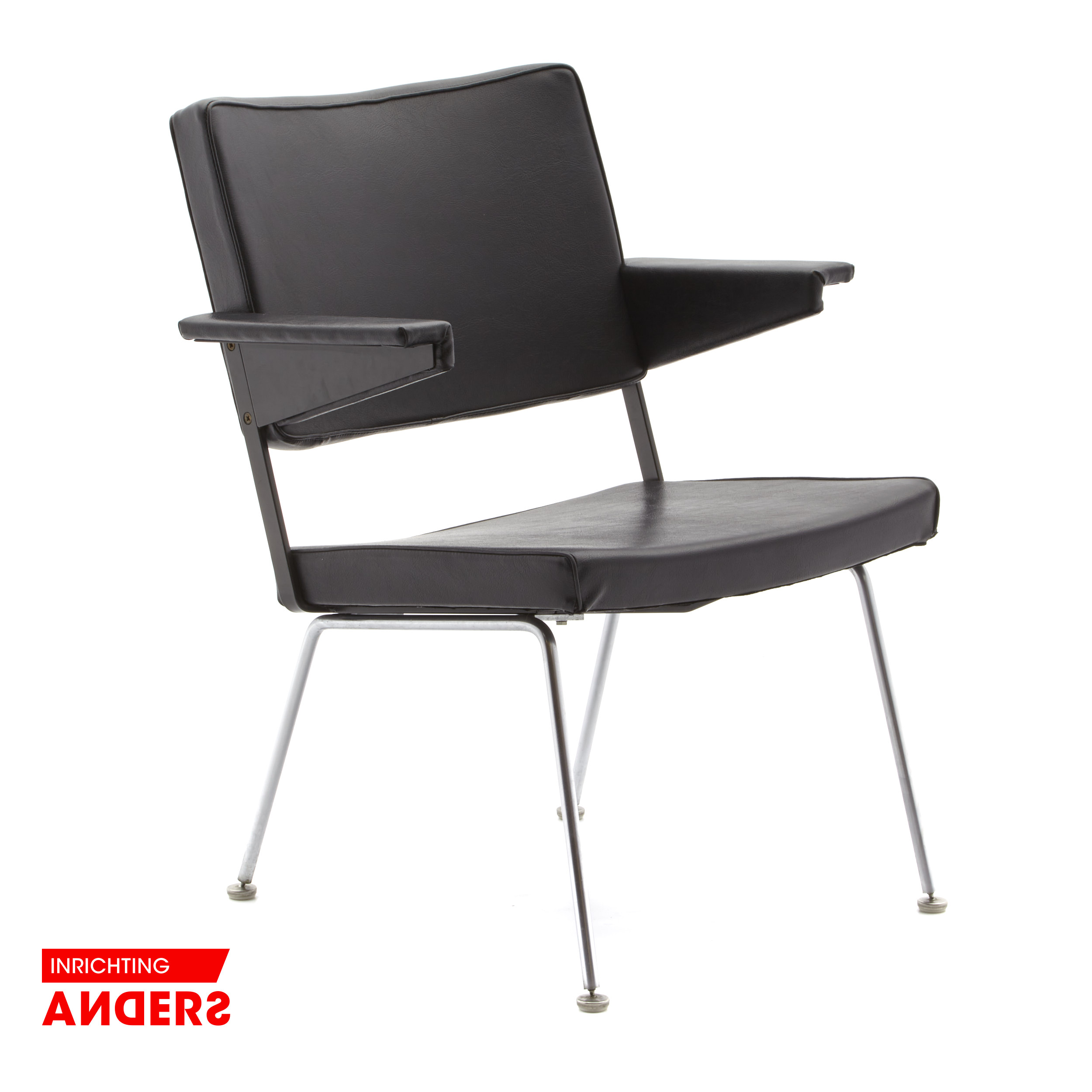 Gispen Cordrmeyer 1265 4 poot zwart skai Inrichting Anders Nieuwe en Tweedehands Designmeubels Gispen Cordrmeyer 1265 4 poot zwart skai Inrichting Anders Nieuwe en Tweedehands Designmeubels
