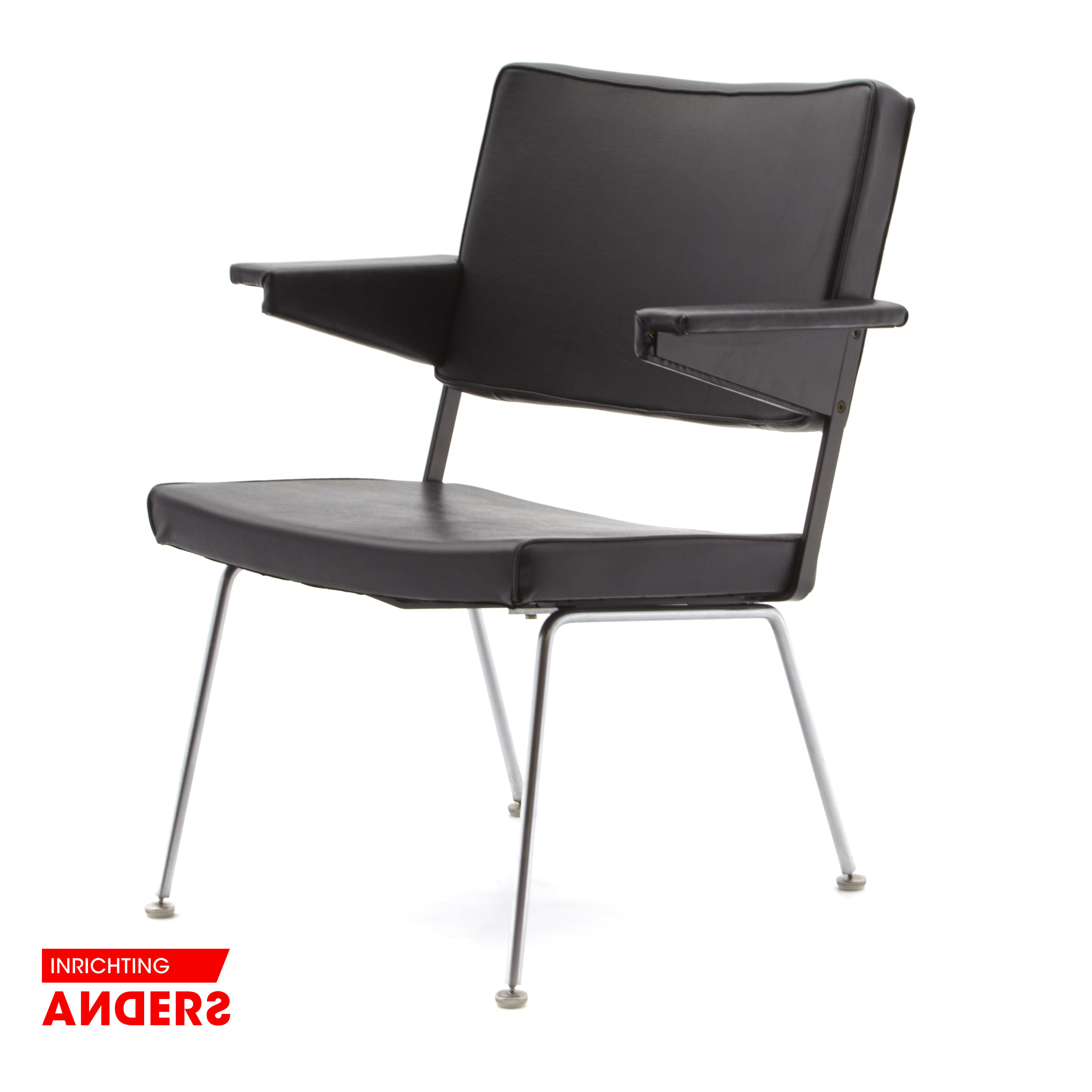 Gispen Cordrmeyer 1265 4 poot zwart skai Inrichting Anders Nieuwe en Tweedehands Designmeubels Gispen Cordrmeyer 1265 4 poot zwart skai Inrichting Anders Nieuwe en Tweedehands Designmeubels