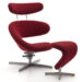 Varier (Stokke) peel kleur Bordeaux rood met hocker Inrichting Anders Nieuwe en Tweedehands Designmeubels