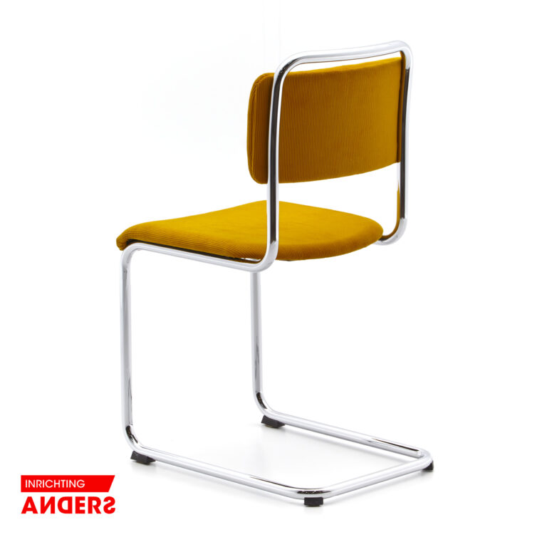 Dutch Originals Gispen 101 Sledestoel Manchester geel 08 Inrichting Anders Nieuwe en Tweedehands Designmeubels