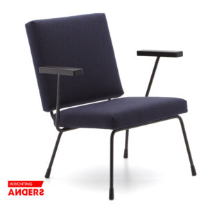 Gispen 1401 Fauteuil van Wim Rietveld voor Gispen, 1950s Inrichting Anders Nieuwe en Tweedehands Designmeubels