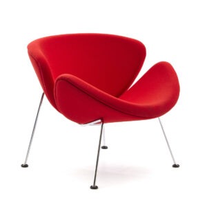 Artifort Orange Slice F437 Fauteuil Laag Kleur Rood Inrichting Anders Nieuwe en Tweedehands Designmeubels