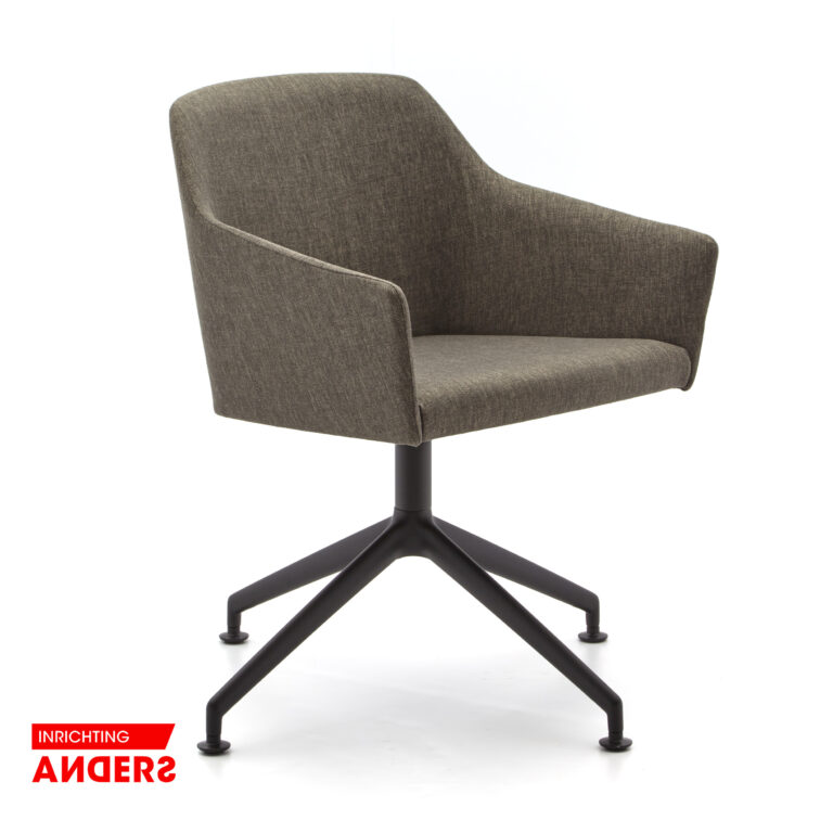 Arco Sketch Regular Draaistoel Antraciet/bruin Stof Inrichting Anders Nieuwe en Tweedehands Designmeubels