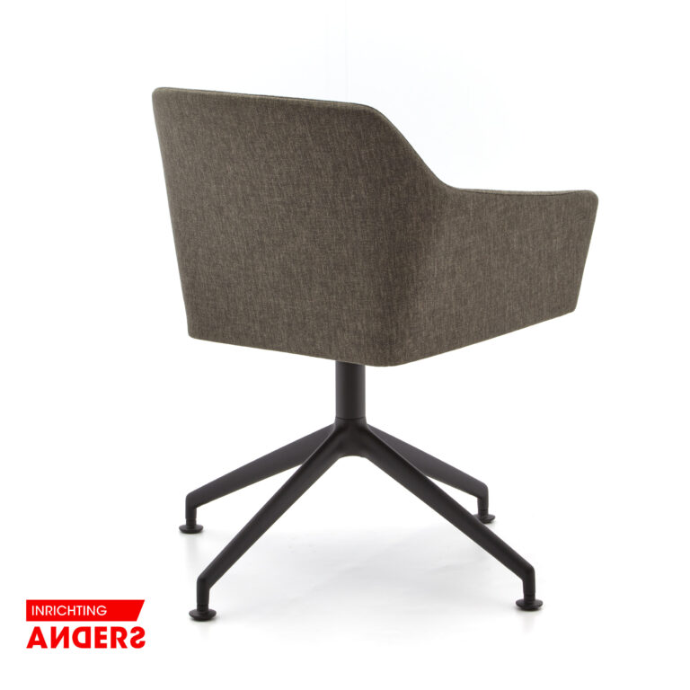 Arco Sketch Regular Draaistoel Antraciet/bruin Stof Inrichting Anders Nieuwe en Tweedehands Designmeubels