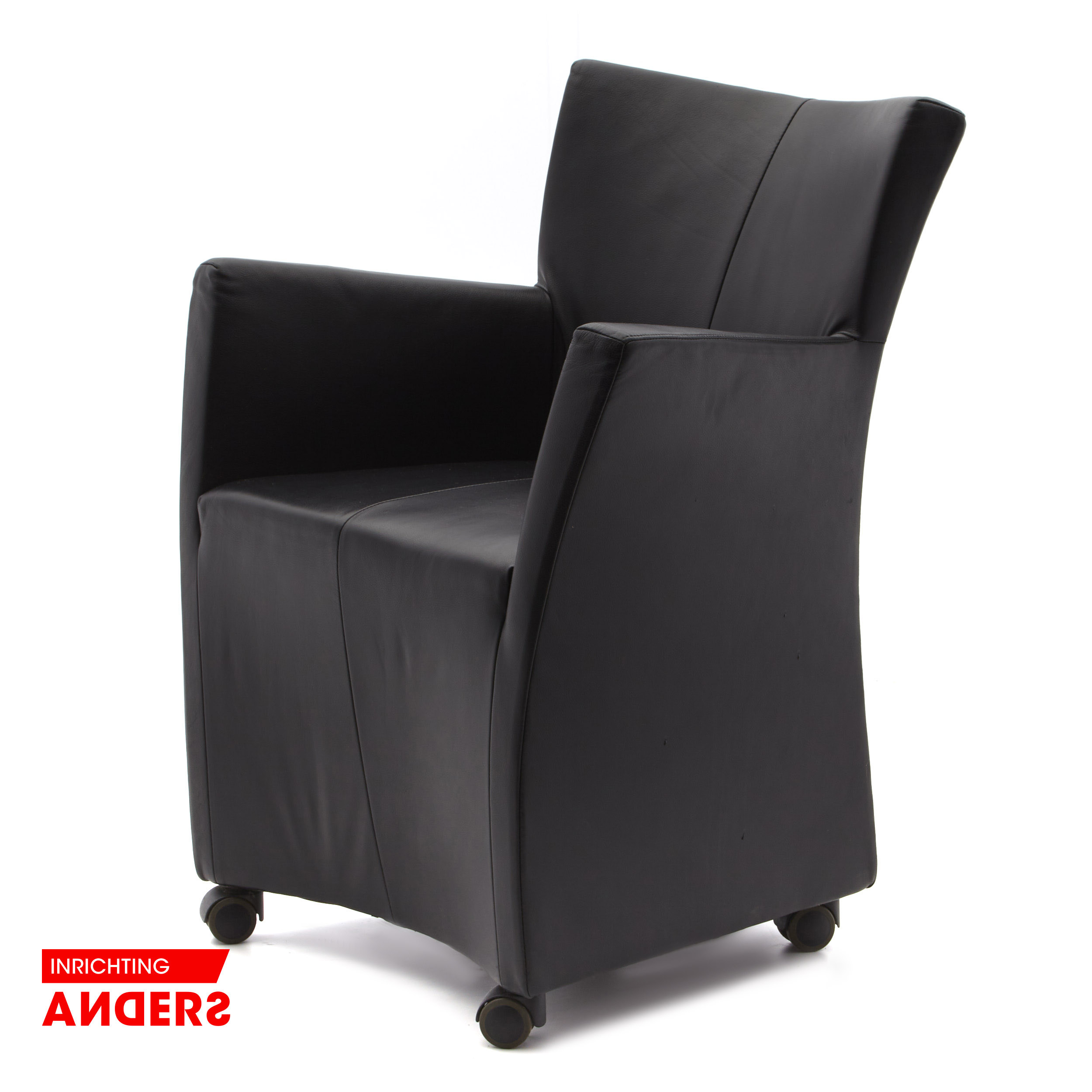 Montis Sting Stoel Zwart Leer Inrichting Anders Nieuwe en Tweedehands Designmeubels