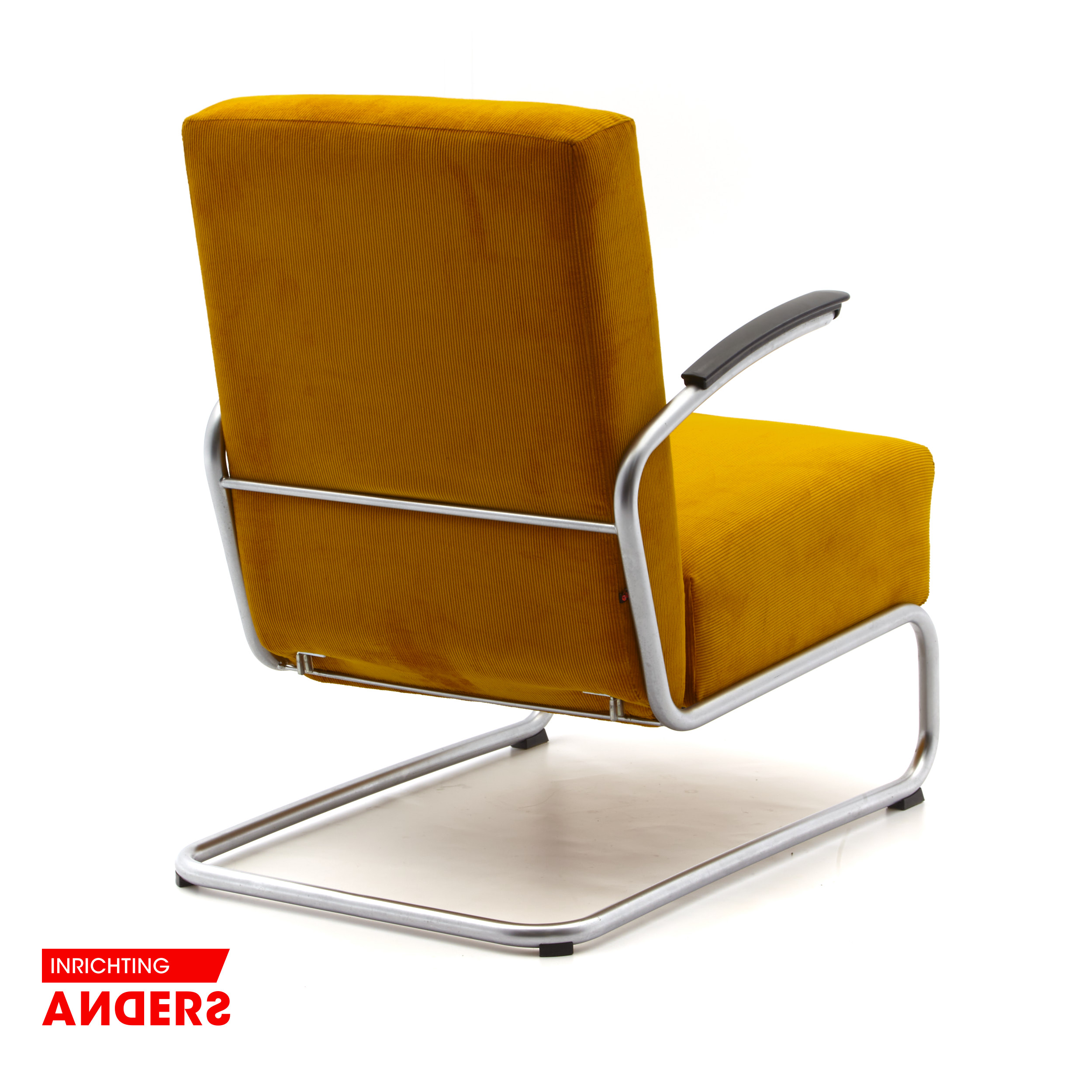 Gispen 405 Fauteuil Slede Manchester 08 Geel Inrichting Anders Nieuwe en Tweedehands Designmeubels Gispen 405 Fauteuil Slede Manchester 08 Geel Inrichting Anders Nieuwe en Tweedehands Designmeubels