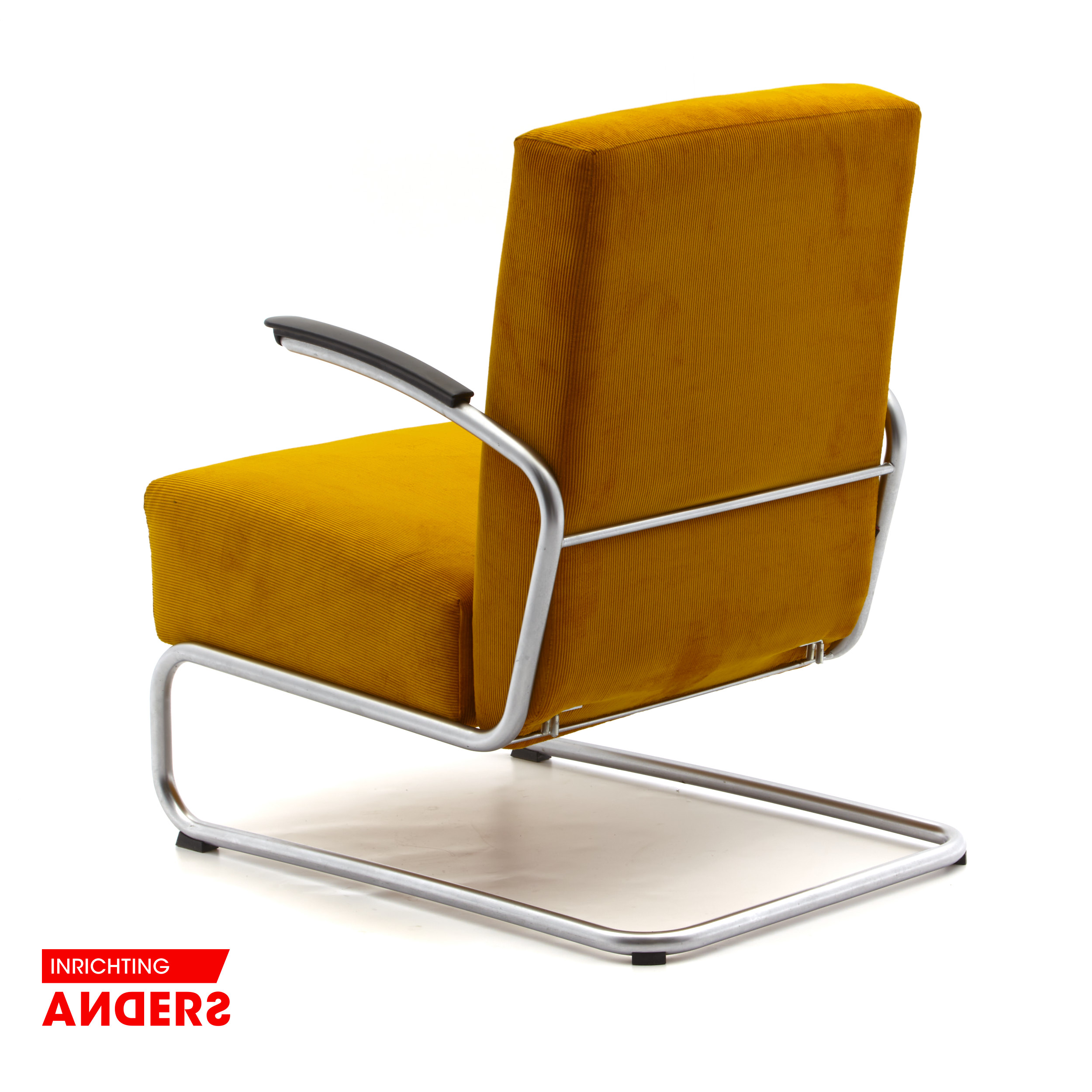 Gispen 405 Fauteuil Slede Manchester 08 Geel Inrichting Anders Nieuwe en Tweedehands Designmeubels Gispen 405 Fauteuil Slede Manchester 08 Geel Inrichting Anders Nieuwe en Tweedehands Designmeubels