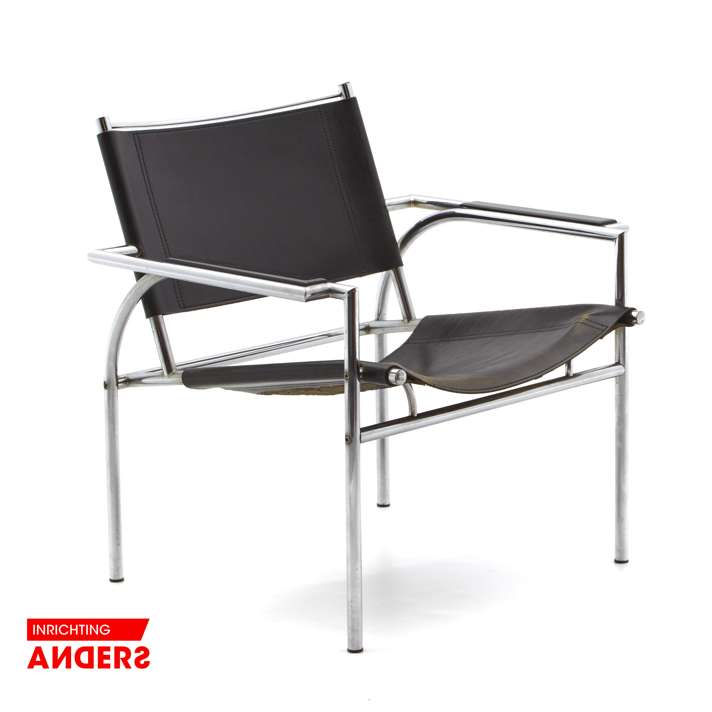 Gerard Vollenbrock  Fauteuil 1980s kleur  zwart Inrichting Anders Nieuwe en Tweedehands Designmeubels