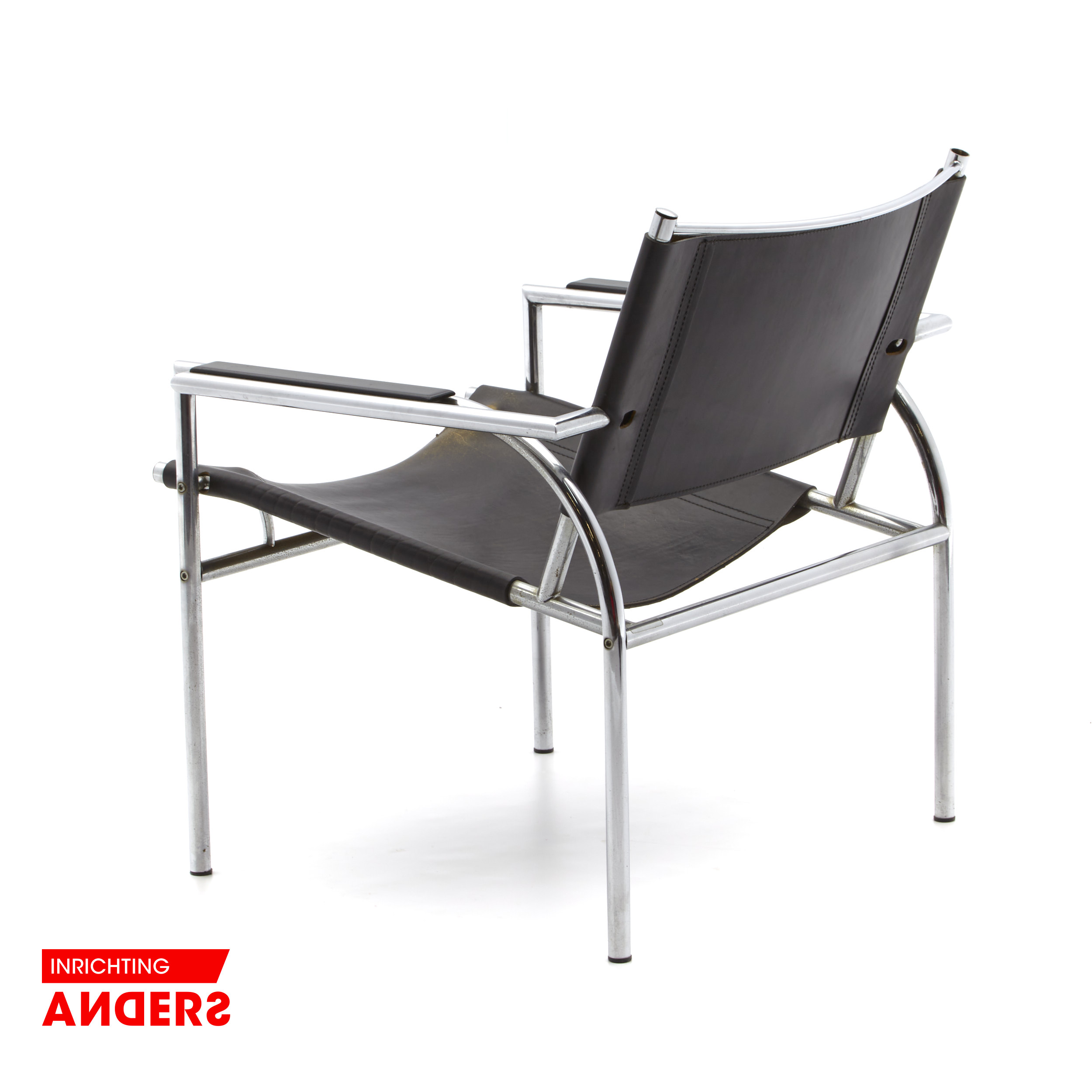 Gerard Vollenbrock  Fauteuil 1980s kleur  zwart Inrichting Anders Nieuwe en Tweedehands Designmeubels