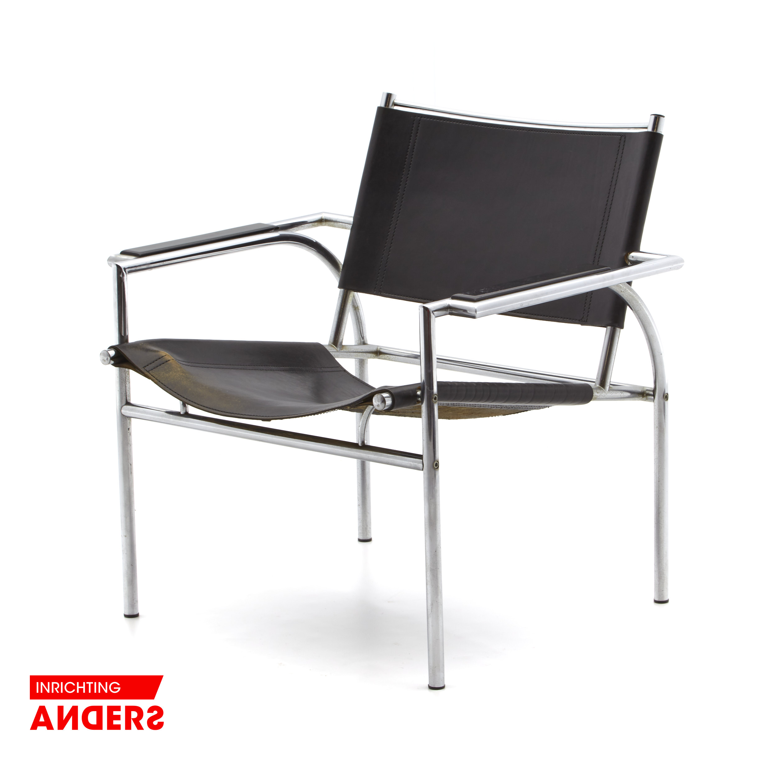 Gerard Vollenbrock  Fauteuil 1980s kleur  zwart Inrichting Anders Nieuwe en Tweedehands Designmeubels