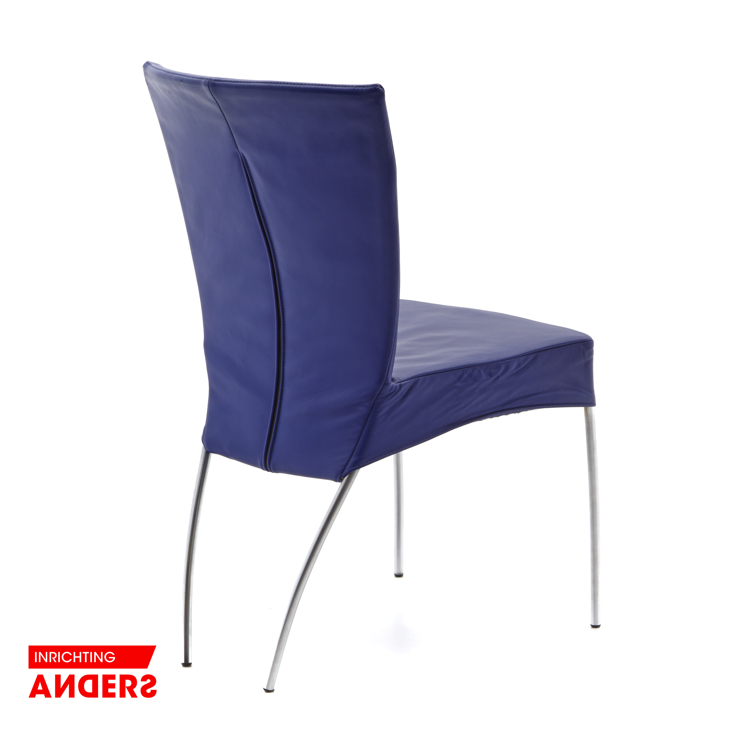 Montis Spica Stoel Blauw Leer Inrichting Anders Nieuwe en Tweedehands Designmeubels