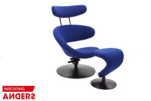 Varier (Stokke) peel kleur blauw met hocker